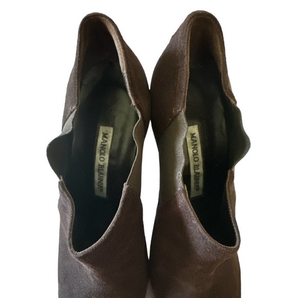 Manolo Blahnik Pumps in chocolate suede size 40/US 10 - Picture 7 of 8